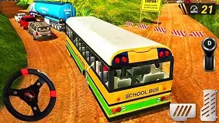 Offroad School Bus Driving Simulator 2019 3D - Android GamePlay
