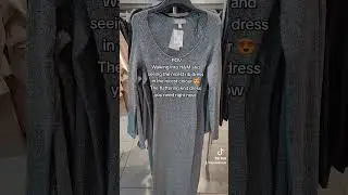 Run to H&M for this rib knit dress in a lovely colour that's feminine & flattering 😍 perfect outfit