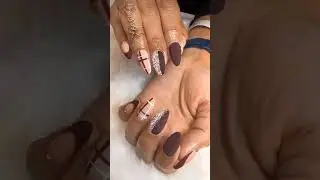 brown🤎 sweater nails😱✨ #nails #naildesign #nailsbyme #nailgelart #nailart #shorts #viral