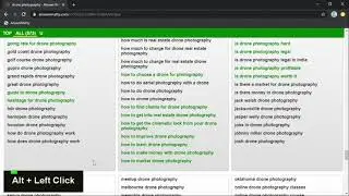Drone Photography Long Tail Keywords