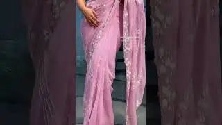 baby pink colour saree collection and party wear saree and hand work saree.