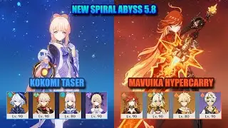 NEW Spiral Abyss 5.8 | Kokomi Taser & Mavuika HyperCarry | Genshin Impact