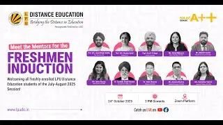 Induction Programme for LPU Distance Education Students (July&ndash;August 2025 Session)
