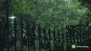 Heavy Rain with Dripping and Thunder Sounds | Relaxing Storm Ambience for Sleep or Study