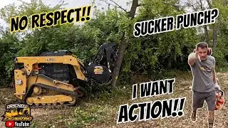 This CAT 275 XE Skid Steer Is a MONSTER! Land Clearing & Mulching in Cincinnati Ohio #landclearing