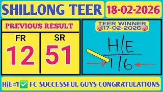 18/02/2026 Shillong Teer Common Number today | Shillong Teer Target Number Today