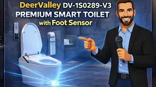 DeerValley DV-1S0289-V3 Premium Smart Toilet with Foot Sensor Lid, UV Sterilization, Child Mode