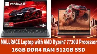 Лучший ноутбук на базе Ryzen 7 до 600 долларов? Полный обзор и тест производительности MALLRACE 7...