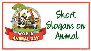 Slogans on Animal In English/Save Animal Slogans/