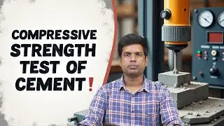 Compressive Strength Test of Cement by Mr. K Anand Goud