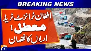 𝗔𝗳𝗴𝗵𝗮𝗻 𝗧𝗿𝗮𝗻𝘀𝗶𝘁 𝗧𝗿𝗮𝗱𝗲 𝗦𝘂𝘀𝗽𝗲𝗻𝗱𝗲𝗱 | Billions Lost as Border Crisis Escalates | Geo News Breaking