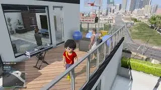 Michael , Shiva Celebrating Shinchan Birthday a special Gift in GTA 5