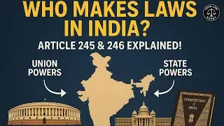 Article 245 & 246 Explained | Union vs State Law-Making Powers | Indian Constitution