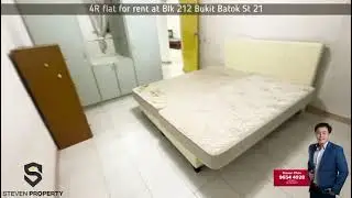 4R flat for rent at  Blk 212 Bukit Batok Street 21!