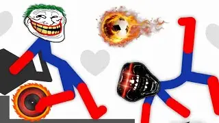Лучшие падения | Подборка забавных моментов с демонтажем Стикмена #37
