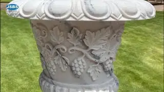 Hand carved Masterpiece Marble Grape Planter Pot &ndash; Custom Designs, Worldwide Shipping for you