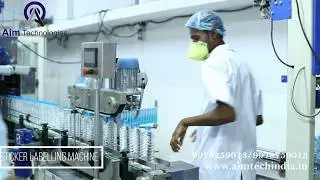 Single side flat bottle sticker Labeling Machine