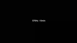 570 Hz 15min sine sound wave