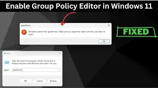 Как включить редактор групповой политики в Windows 11