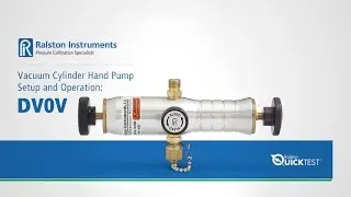 Vacuum Cylinder Hand Pump (DV0V) Setup and Operation | Ralston Instruments