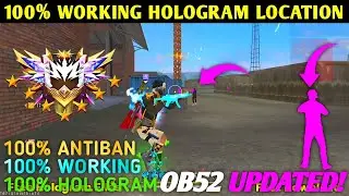 OB52 FREE FIRE MAX PINK HOLOGRAM | FREE FIRE HOLOGRAM | FREE FIRE LOCATION HACK | FFCONFIGFILE