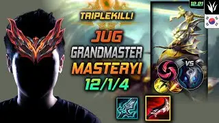 GrandMaster Jungle Мастер Йи Build Сумеречный клинок Драктарра Град клинков - LOL KR 12.21