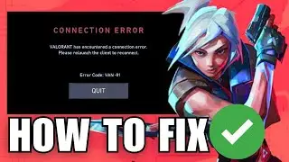How to FIX Valorant Van-81 Connection Error Message
