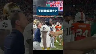 Catholics vs Convicts huh #notredame #miamipodcast