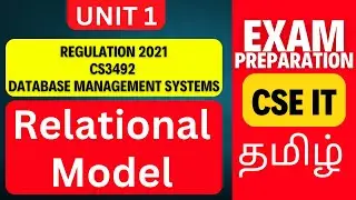 Relational Model in DBMS | CS3492 Database Management Systems | Anna University R2021