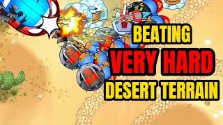 How to Beat VERY HARD Desert Terrain in Bloons Monkey City... 🐵
