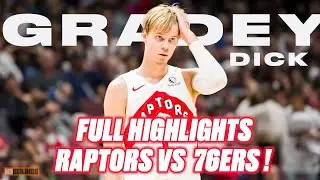 Gradey Dick FULL Highlights 🍿 | Toronto Raptors vs. Philadelphia 76ers | 10.28.23