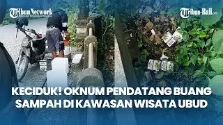 KECIDUK! Membuang Sampah di Kawasan Wisata Ubud, Oknum Pendatang Dicerca