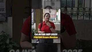 CA Inter Sep 2025 FM And SM&nbsp;Exam&nbsp;Review 🔥