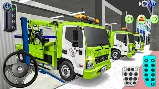 New Green Tow Truck in Auto Repair Shop 🔧-  3D Driving Class 2026 Android Game - Car Game Gameplay