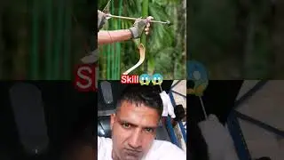 😱😱😱Bamboo shootskill#reel #archery #memes