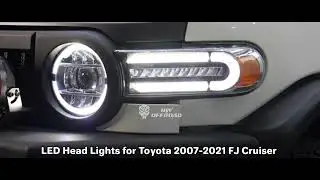 LED Headlight & Front Grille for Toyota FJ Cruiser 2007-2021 #toyota #fjcruiser #headlight