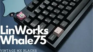 Linworks Whale75 | Vintage MX Blacks | Brass Plate | GMK Olivia++ Dark | Sound Test