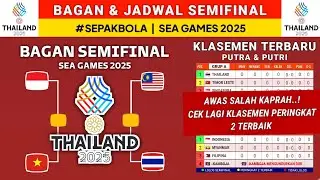 BAGAN & JADWAL SEMIFINAL - Indonesia vs Vietnam - klasemen Sea Games 2025 terbaru   hari ini