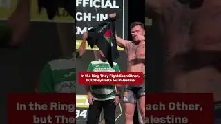 MMA fighters James Gallagher and Ali Alqaisi hold 