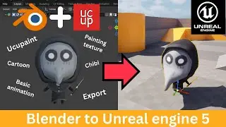 Let's texture painting with Ucupaint and basic animation in blender to export into Unreal engine 5
