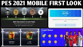 PES 2021 MOBILE FIRST LOOK 😍