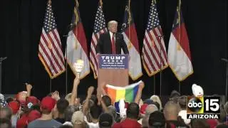 Donald Trump says if you believe in Sharia law, are not welcome - Charlotte, North Carolina