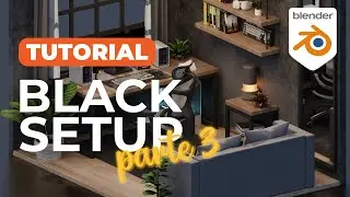 Modelando los muebles del setup en Blender | Parte 3