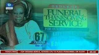 Funeral Thanksgiving Service For Late Mrs Oloruntayo Emmanuel | Metrofile |