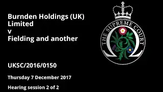 Burnden Holdings (UK) Limited v Fielding and another