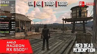 RX 6500 XT | Red Dead Redemption &mdash; эмулятор Switch &mdash; 1080p, 1440p, 4K, 6K