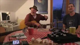 Transapline troubadours Des Horsfall Tim O'Connor & Barefoot Iano Grenoble.Jan 8 2017