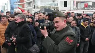 Türkiye Şehitleri İçin Tek Yürek Oldu. İdlib Şehidi Birhan Er Çorlu’da Son Yolculuğuna Uğurlandı.