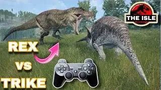 REX vs TRIKE / TIRANOSSAURO REX CA&Ccedil;ANDO UM TRICERATOPS / THE ISLE LEGACY / JOGO DE DINOSSAURO