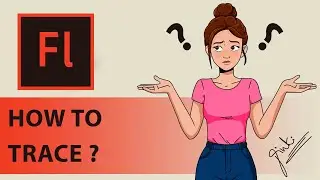 Adobe flash tutorial | how to use line toon | how to trace in flash | 2d animation step by step